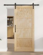 vidaXL Преплъзваща се врата Натурално 86 x 1985 см