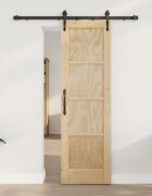 vidaXL Преплъзваща се врата ORKDAL 61 x 1985 см Натурално