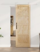 vidaXL Преплъзваща се врата ORKDAL 735 x 211 см Естествено и бяло