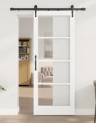 vidaXL Преплъзваща се врата ORKDAL 83 х 211 см Бяло
