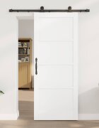 vidaXL Преплъзваща се врата ORKDAL 83 x 202 см Бяло