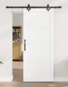 vidaXL Преплъзваща се врата ORKDAL 83 x 202 см Бяло