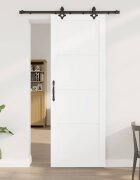 vidaXL Преплъзваща се врата ORKDAL 83 x 232 см Бяло