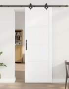 vidaXL Преплъзваща се врата ORKDAL 83 x 232 см Бяло