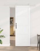 vidaXL Преплъзваща се врата ORKDAL 83 x 232 см Бяло