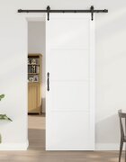 vidaXL Преплъзваща се врата ORKDAL 83 x 232 см Бяло