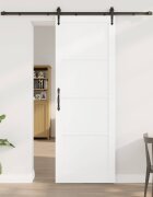 vidaXL Преплъзваща се врата ORKDAL 83 x 232 см Бяло