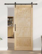 vidaXL Преплъзваща се врата ORKDAL 86 x 211 см Натурално