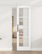vidaXL Преплъзваща се врата ORKDAL Бяло 61 x 1985 см