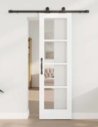 vidaXL Преплъзваща се врата ORKDAL Бяло 61 x 1985 см