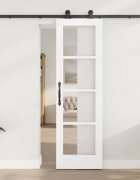 vidaXL Преплъзваща се врата ORKDAL Бяло 61 x 1985 см