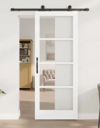 vidaXL Преплъзваща се врата ORKDAL Бяло 83 х 211 см