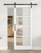 vidaXL Преплъзваща се врата ORKDAL Бяло 83 x 202 см