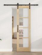 vidaXL Преплъзваща се врата ORKDAL Естествен 61 x 1985 см