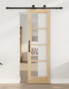 vidaXL Преплъзваща се врата ORKDAL Естествен 61 x 1985 см