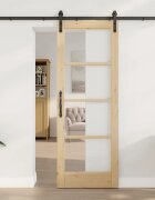 vidaXL Преплъзваща се врата ORKDAL Естествен 735 x 1985 см