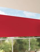 vidaXL Прибираща се дворна странична тента 140х300 см червена