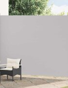 vidaXL Прибираща се дворна странична тента 220x314 см сива