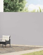vidaXL Прибираща се дворна странична тента 220x514 см сива