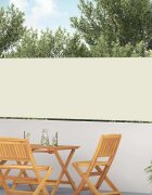 vidaXL Прибираща се странична тента 100x514 см кремава