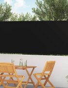 vidaXL Прибираща се странична тента 117x514 см черна