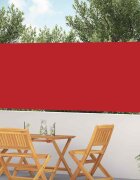 vidaXL Прибираща се странична тента 117x514 см червена