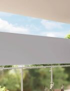vidaXL Прибираща се странична тента 120х300 см сива