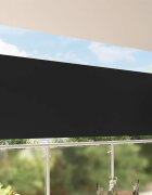 vidaXL Прибираща се странична тента 140х300 см черна