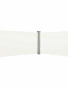 vidaXL прибираща се странична тента 160х600 см кремава