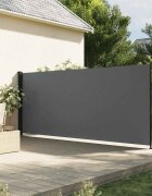 vidaXL Прибираща се странична тента антрацит 160x500 см