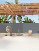 vidaXL Прибираща се странична тента антрацит 180x1200 см