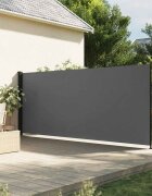 vidaXL Прибираща се странична тента антрацит 180x500 см