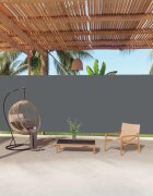 vidaXL Прибираща се странична тента антрацит 220x1000 см