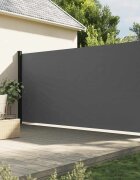 vidaXL Прибираща се странична тента антрацитна 200x300 см