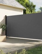 vidaXL Прибираща се странична тента антрацитна 220x300 см