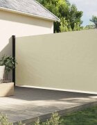 vidaXL Прибираща се странична тента кремава 200x300 см
