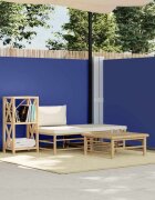 vidaXL Прибираща се странична тента синя 140x600 см