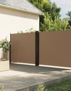 vidaXL Прибираща се странична тента таупе 160x1200 см