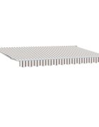 vidaXL Прибираща се тента 2 бр. Светлосив и бял 35 x 25 m
