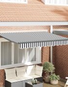 vidaXL Прибираща се тента Антрацит 350 x 200 cm текстил