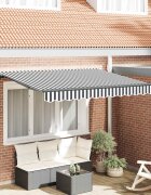vidaXL Прибираща се тента Антрацит 350 x 200 cm текстил