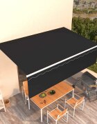vidaXL Прибираща се тента Антрацит 5 x 3 m Полиестер