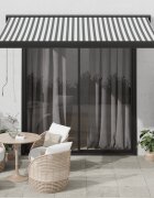 vidaXL Прибираща се тента антрацит и бяло 35x25 м плат и алуминий