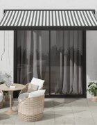 vidaXL Прибираща се тента антрацит и бяло 35x25 м плат и алуминий