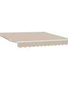 vidaXL Прибираща се тента Бежово 300 x 250 x 165 см