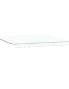 vidaXL Прибираща се тента Бяло 400 × 300 cm Полиестер и алуминий