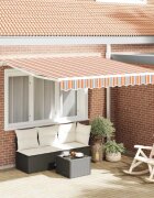 vidaXL Прибираща се тента Многоцветен 300 x 250 cm Полиестер