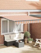 vidaXL Прибираща се тента Многоцветен 300 x 250 cm Полиестер
