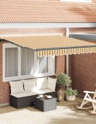 vidaXL Прибираща се тента Многоцветен 300 x 250 cm Полиестер