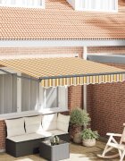 vidaXL Прибираща се тента Многоцветен 300 x 250 cm Полиестер и метал